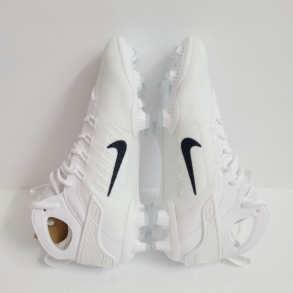 Nike Huarache 9 Elite Mid LAX Lacrosse Cleats FD0088-101 Size 12 White main image 4